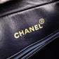 CHANEL Matelassé Fringe Chain Shoulder Bag, Black Lambskin, Women's