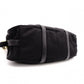 PRADA Shoulder Bag, Leather/Nylon, 2-Way Handbag, Black with Gold Hardware, Women's