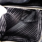 PRADA Shoulder Bag, Leather/Nylon, 2-Way Handbag, Black with Gold Hardware, Women's