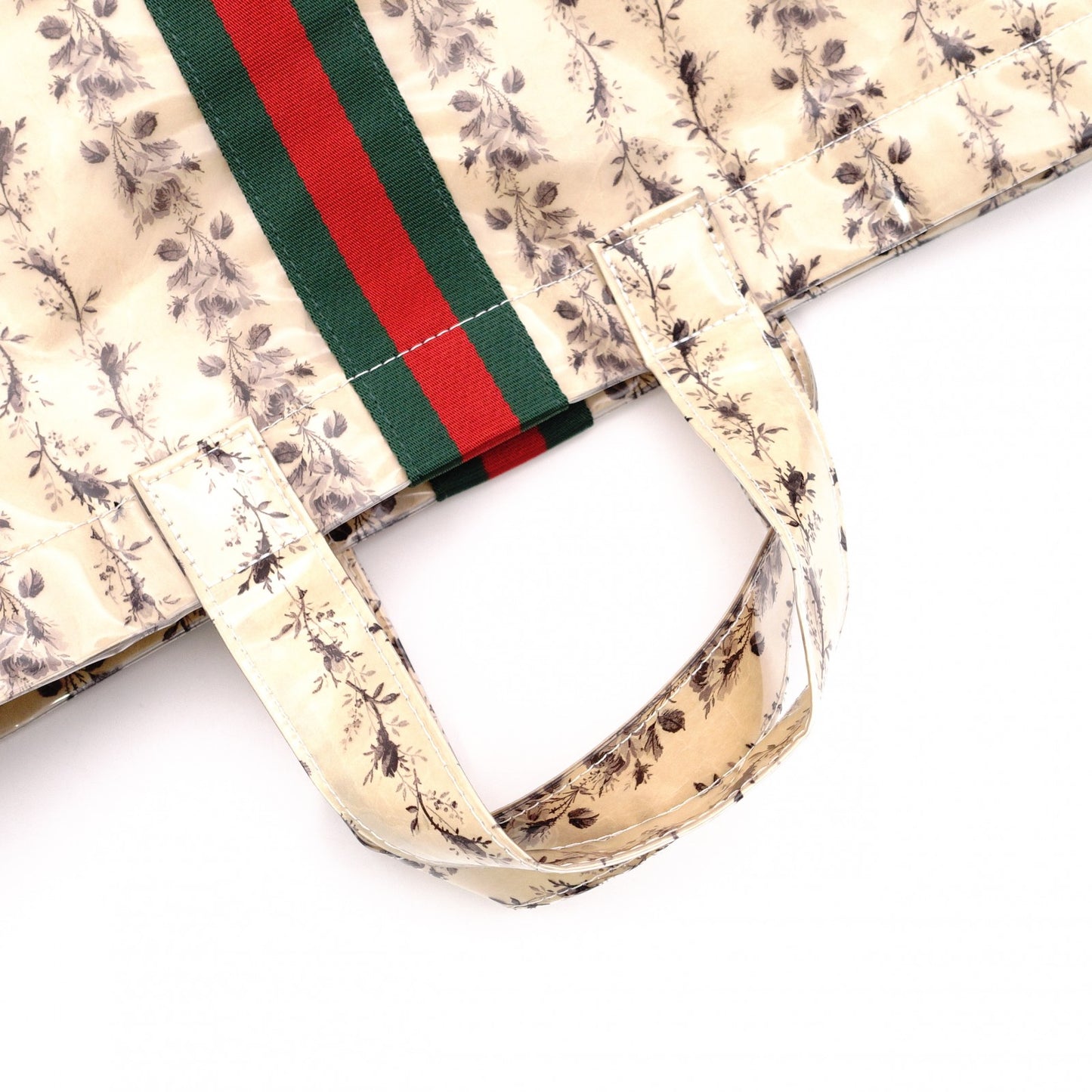 GUCCI x Comme des Garçons Collaboration Kraft Paper Bag Sherry Line Tote Bag Vinyl