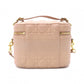 DIOR Small Vanity Bag, Dior Travel Shoulder Bag, Leather, Pink Beige, 2-Way