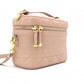 DIOR Small Vanity Bag, Dior Travel Shoulder Bag, Leather, Pink Beige, 2-Way