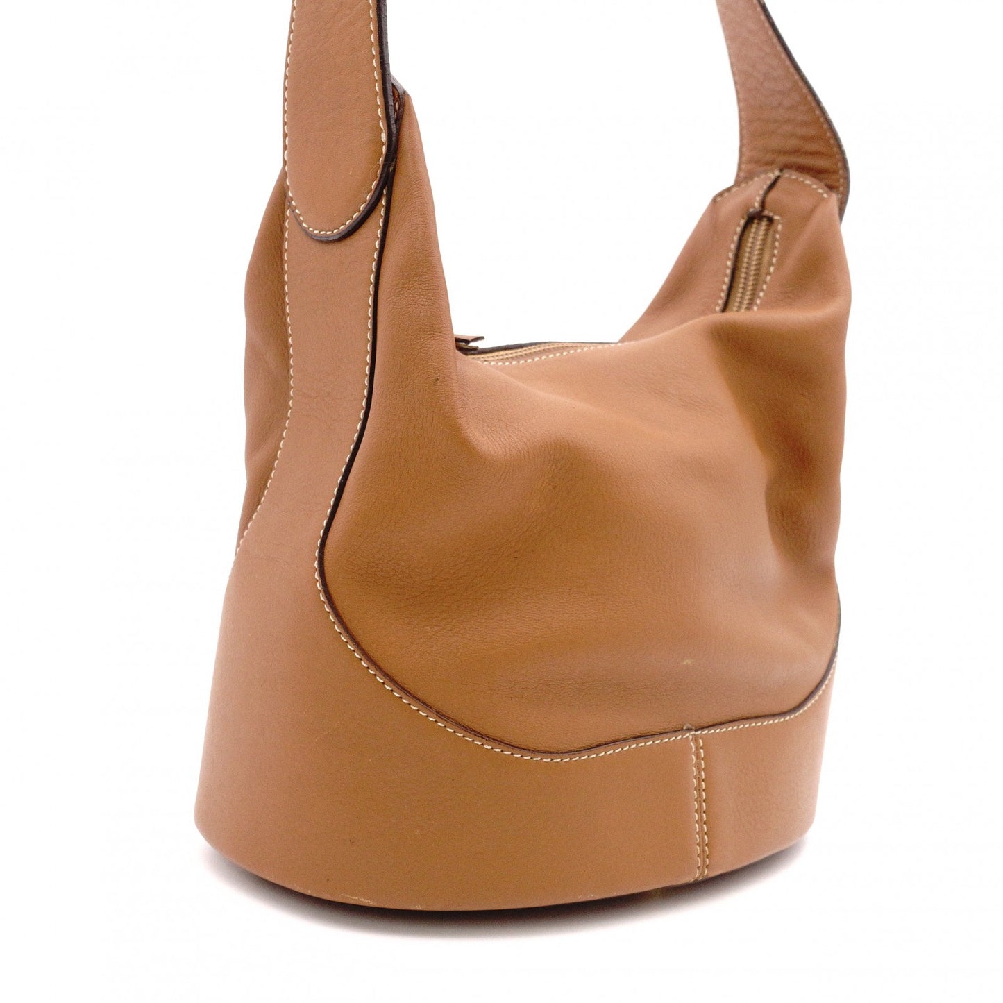 LOEWE Anton Shoulder Bag, Brown, Single-Strap, Calf Leather, Women's