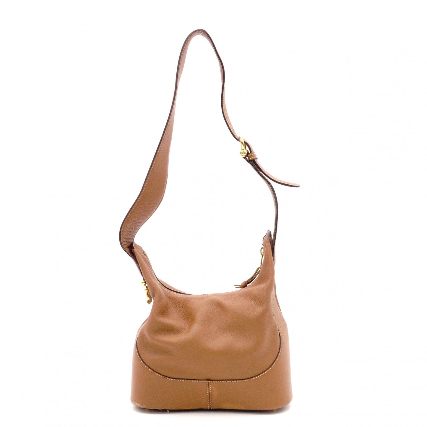 LOEWE Anton Shoulder Bag, Brown, Single-Strap, Calf Leather, Women's