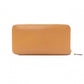 HERMES Azap Silk-Lined Long Wallet, Leather, Brown, Silver Hardware, A Stamp