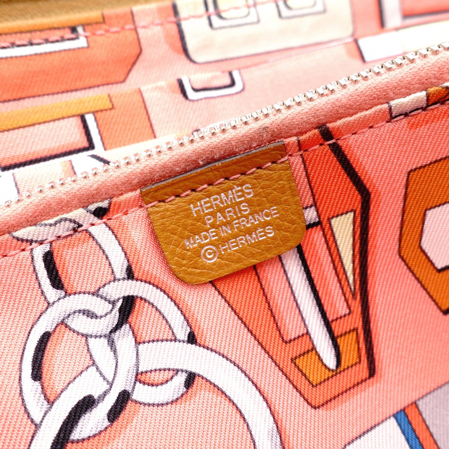HERMES Azap Silk-Lined Long Wallet, Leather, Brown, Silver Hardware, A Stamp