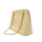 CHANEL Matelassé Beige Caviar Skin Chain Shoulder Bag Leather Quilted 7-11-136