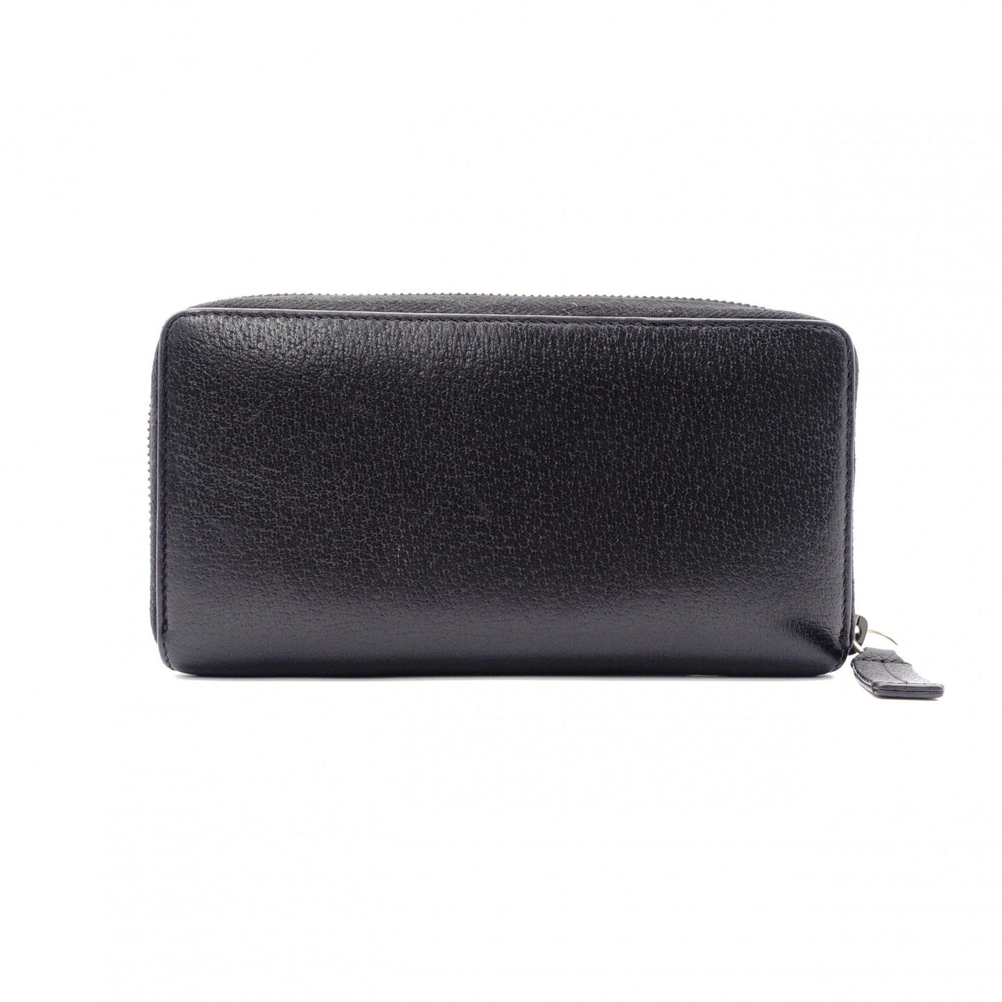 GUCCI B Long Wallet, Leather, Black, Long Wallet, Gold Hardware