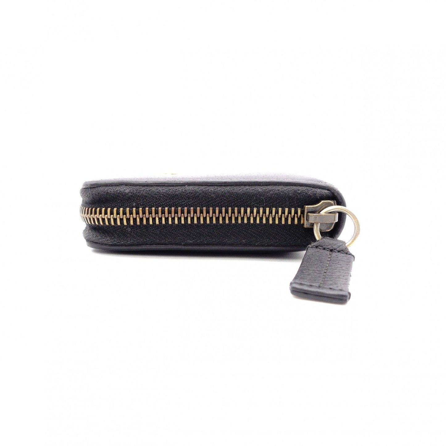GUCCI B Long Wallet, Leather, Black, Long Wallet, Gold Hardware