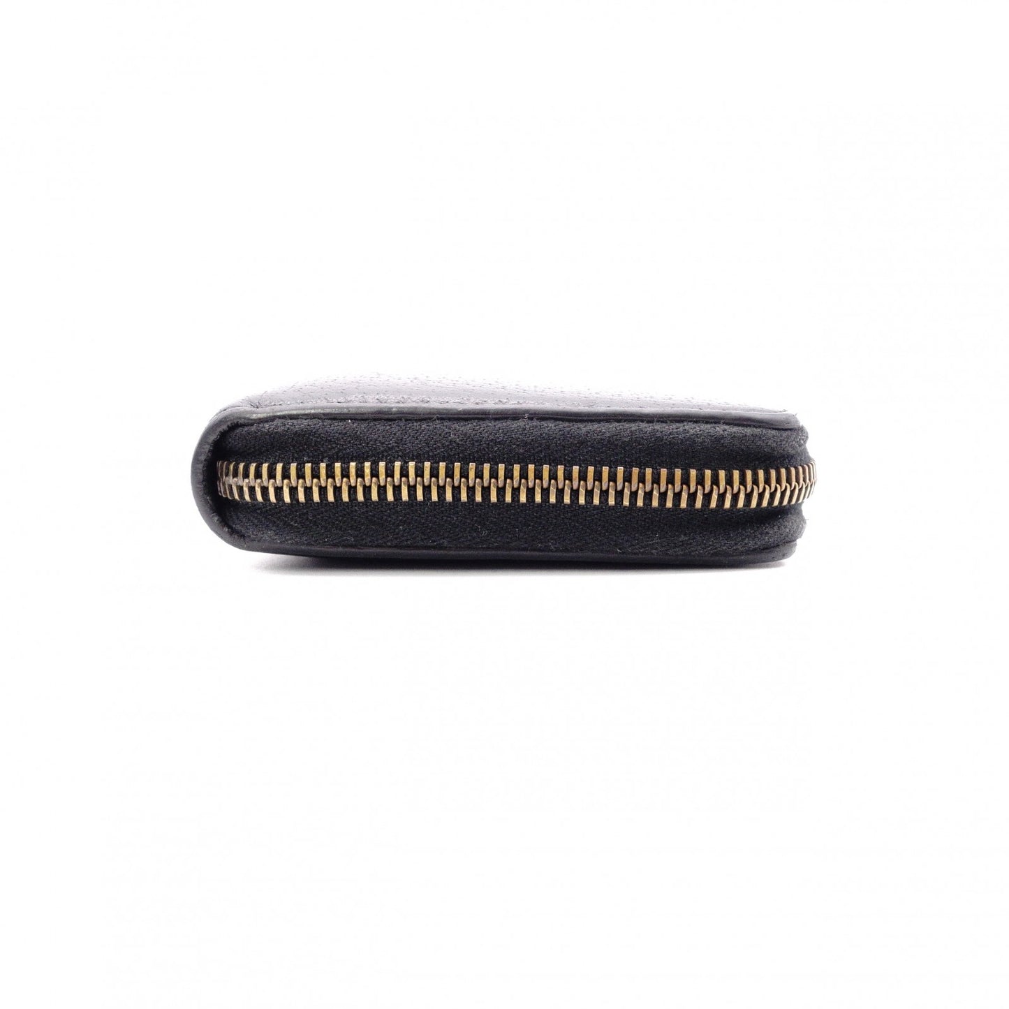 GUCCI B Long Wallet, Leather, Black, Long Wallet, Gold Hardware