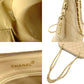 CHANEL Matelassé Beige Caviar Skin Chain Shoulder Bag Leather Quilted 7-11-136