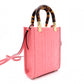 FENDI Sunshine Shopper Mini Shoulder Bag, Leather, Pink, 2-Way