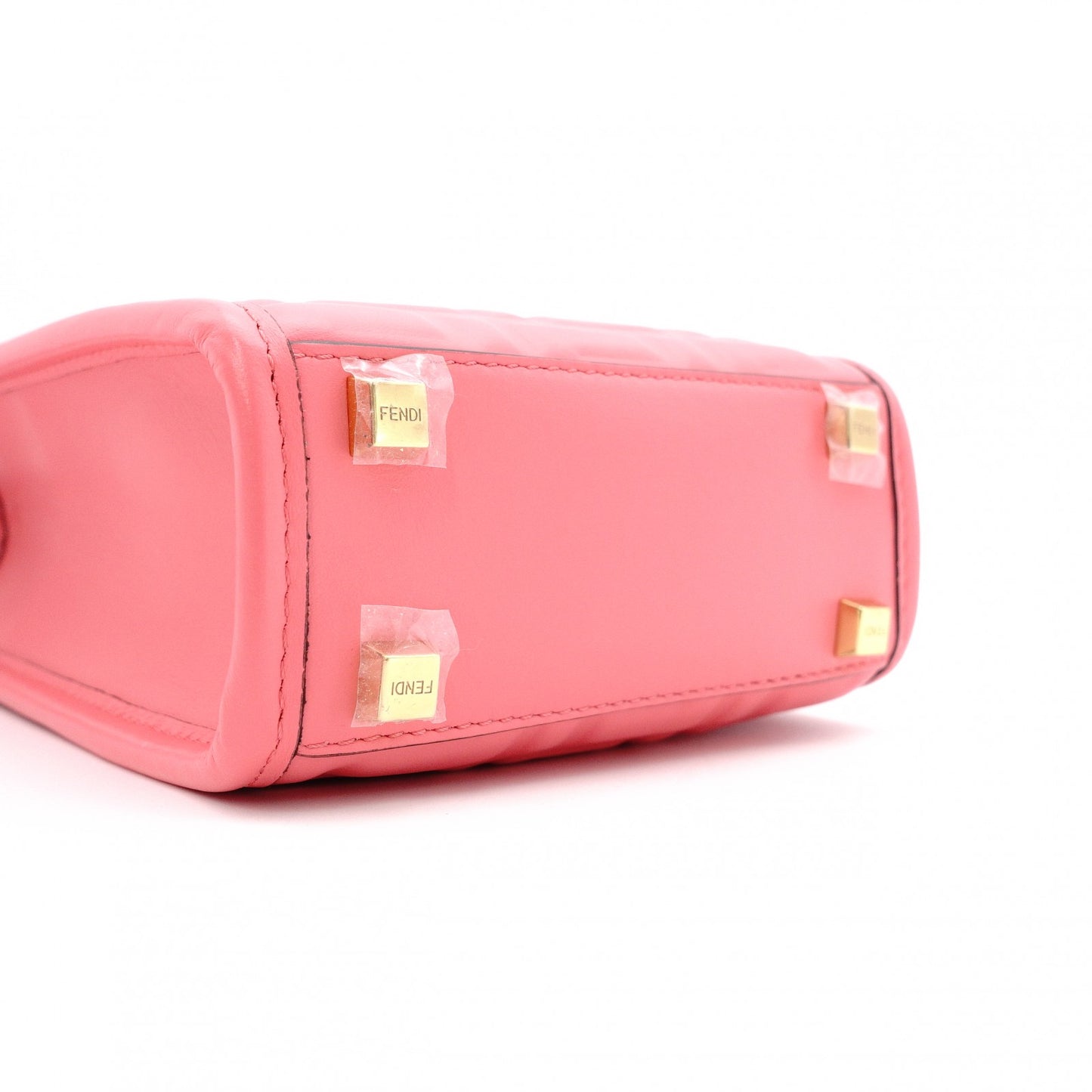FENDI Sunshine Shopper Mini Shoulder Bag, Leather, Pink, 2-Way
