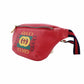 GUCCI Body Bag Small Sherry Line Red Leather Waist Bag Red Logo 7-12-521