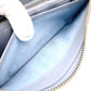 Christian Dior Diamante Stud Long Wallet, Leather, Blue, Gold Hardware