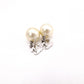 CHANEL Coco Logo Drop Pearl Earrings, Metal, Faux Pearls, Silver