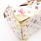 LOUIS VUITTON Speedy 30 Monogram Multicolor Handbag, PVC/Leather, White, Women's
