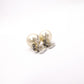 CHANEL Coco Logo Drop Pearl Earrings, Metal, Faux Pearls, Silver
