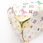 LOUIS VUITTON Speedy 30 Monogram Multicolor Handbag, PVC/Leather, White, Women's