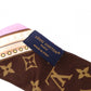 LOUIS VUITTON Twilly Bando BB Scarf, Silk, Black, Logo