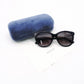 GUCCI Sunglasses, Plastic, Black, with Case