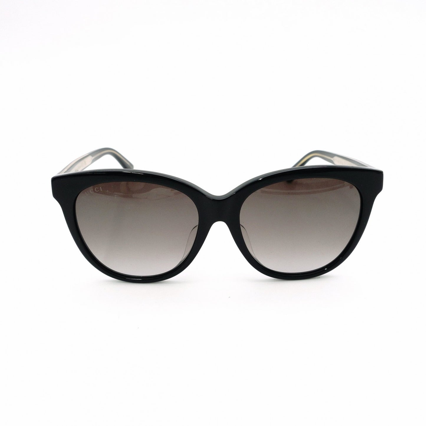GUCCI Sunglasses, Plastic, Black, with Case