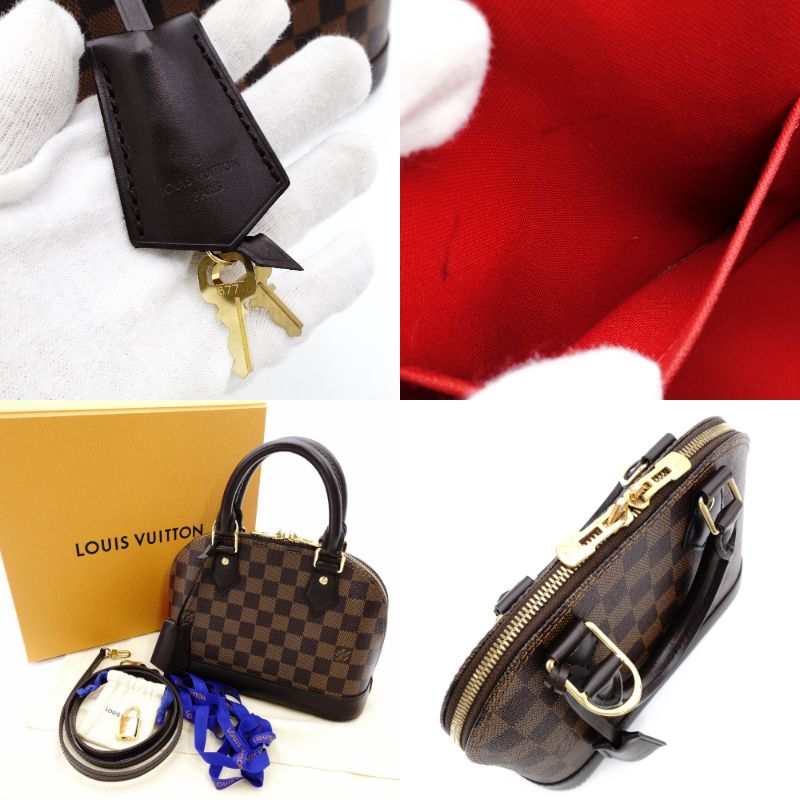 LOUIS VUITTON Damier Alma BB Handbag N41221 2-Way Shoulder 7-12-619