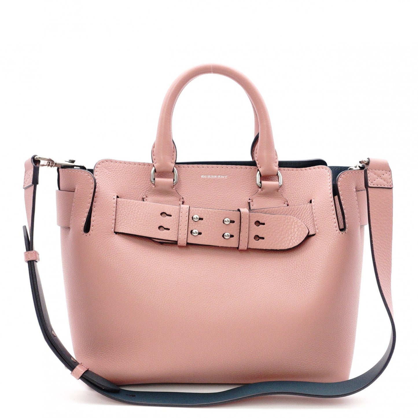 BURBERRY Belt Bag, Handbag, 2-Way Shoulder Bag, Leather, Pink, Women's