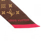 LOUIS VUITTON Takashi Murakami Twilly Monogram Cherry Scarf, Silk, Brown