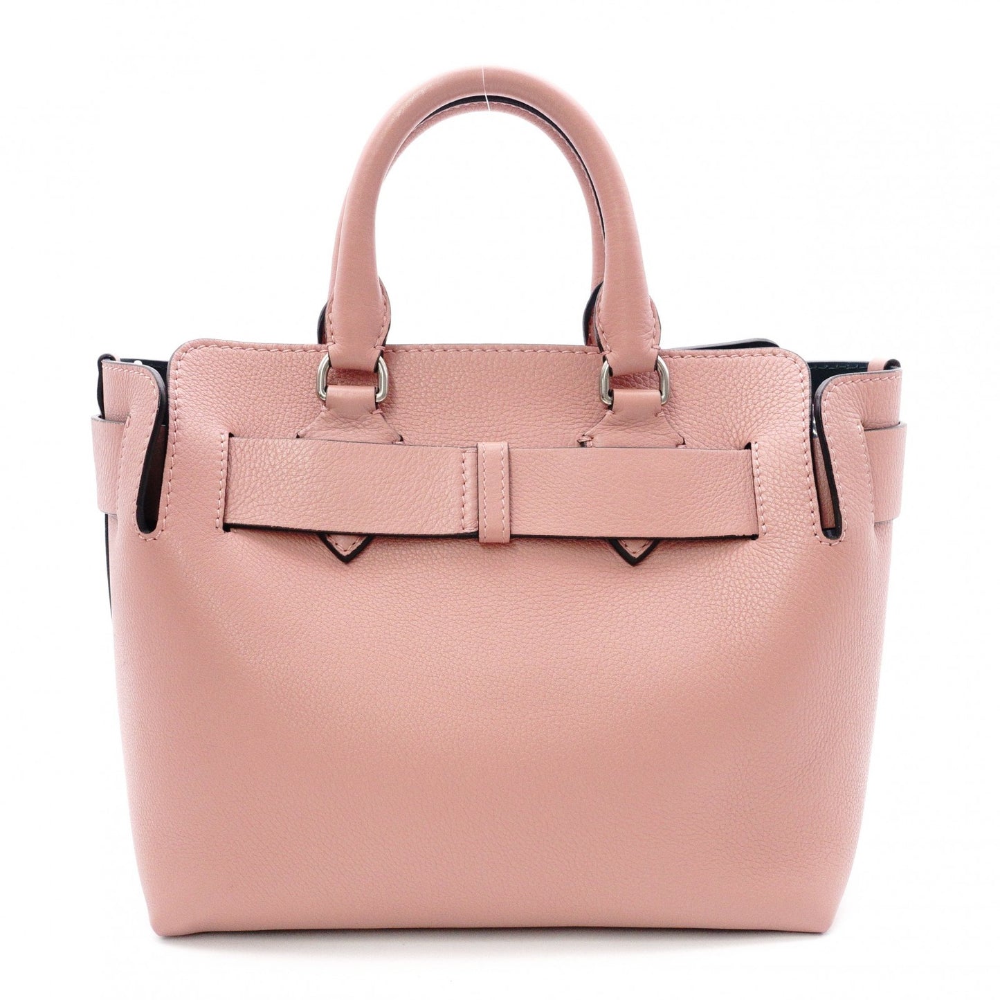 BURBERRY Belt Bag, Handbag, 2-Way Shoulder Bag, Leather, Pink, Women's