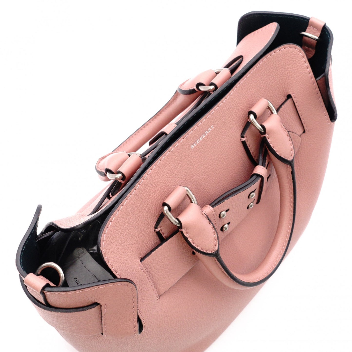 BURBERRY Belt Bag, Handbag, 2-Way Shoulder Bag, Leather, Pink, Women's