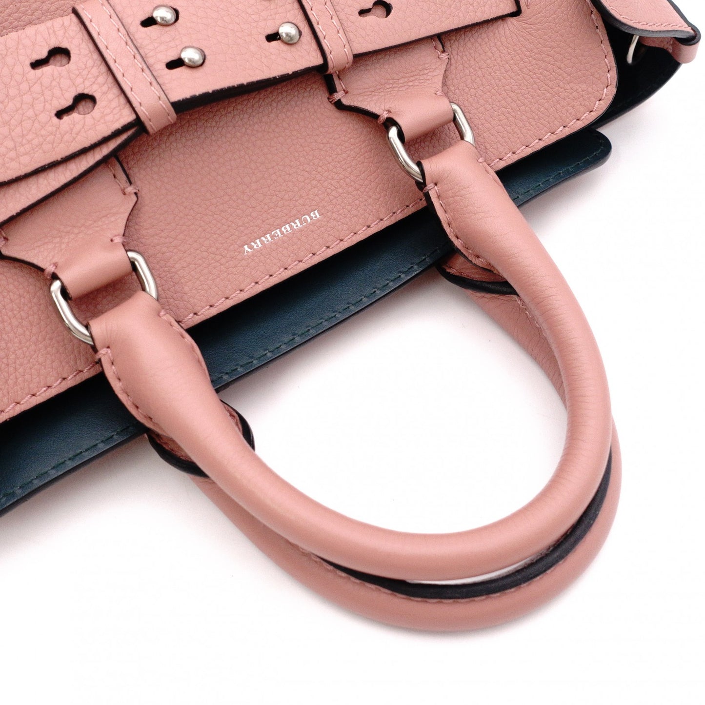 BURBERRY Belt Bag, Handbag, 2-Way Shoulder Bag, Leather, Pink, Women's