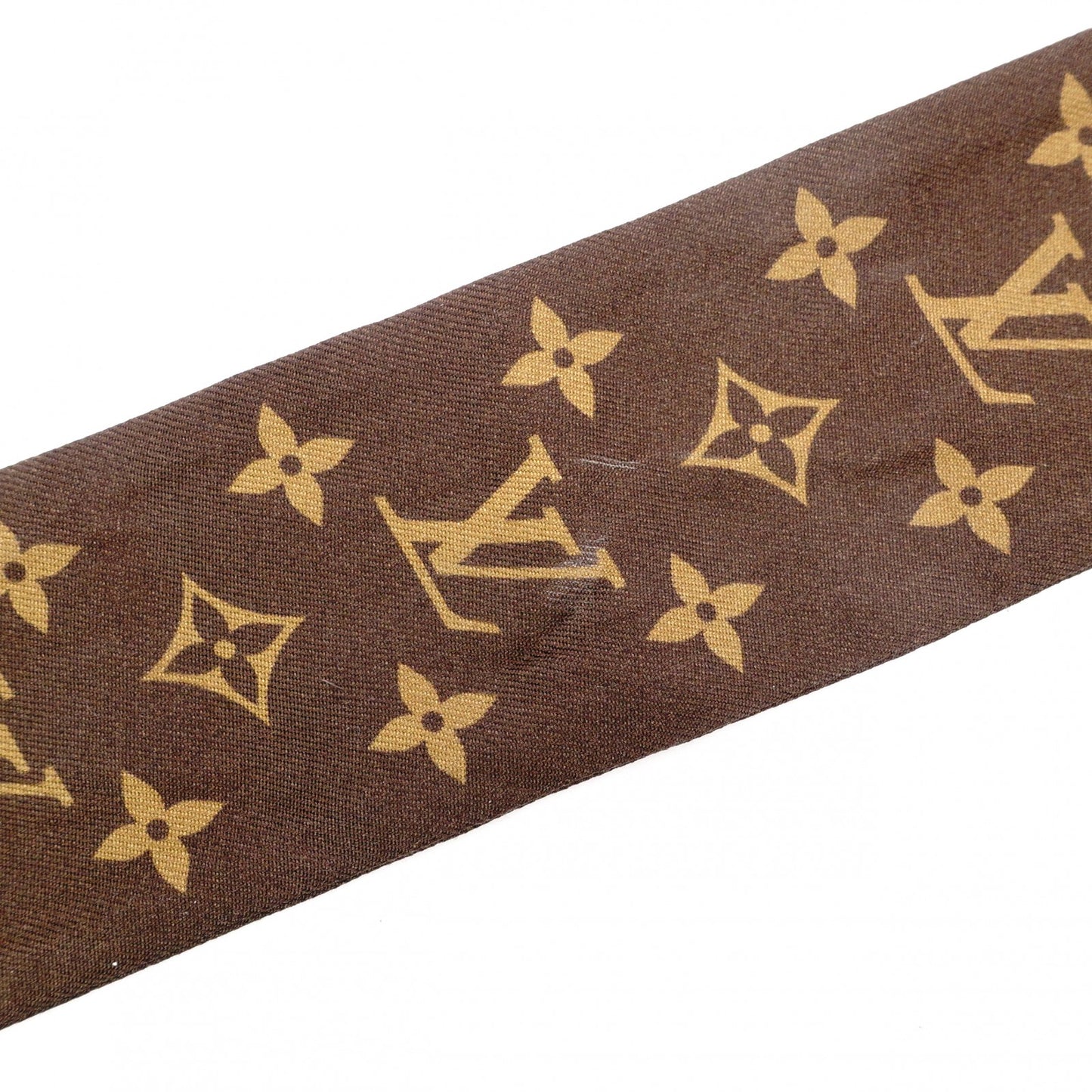 LOUIS VUITTON Takashi Murakami Twilly Monogram Cherry Scarf, Silk, Brown