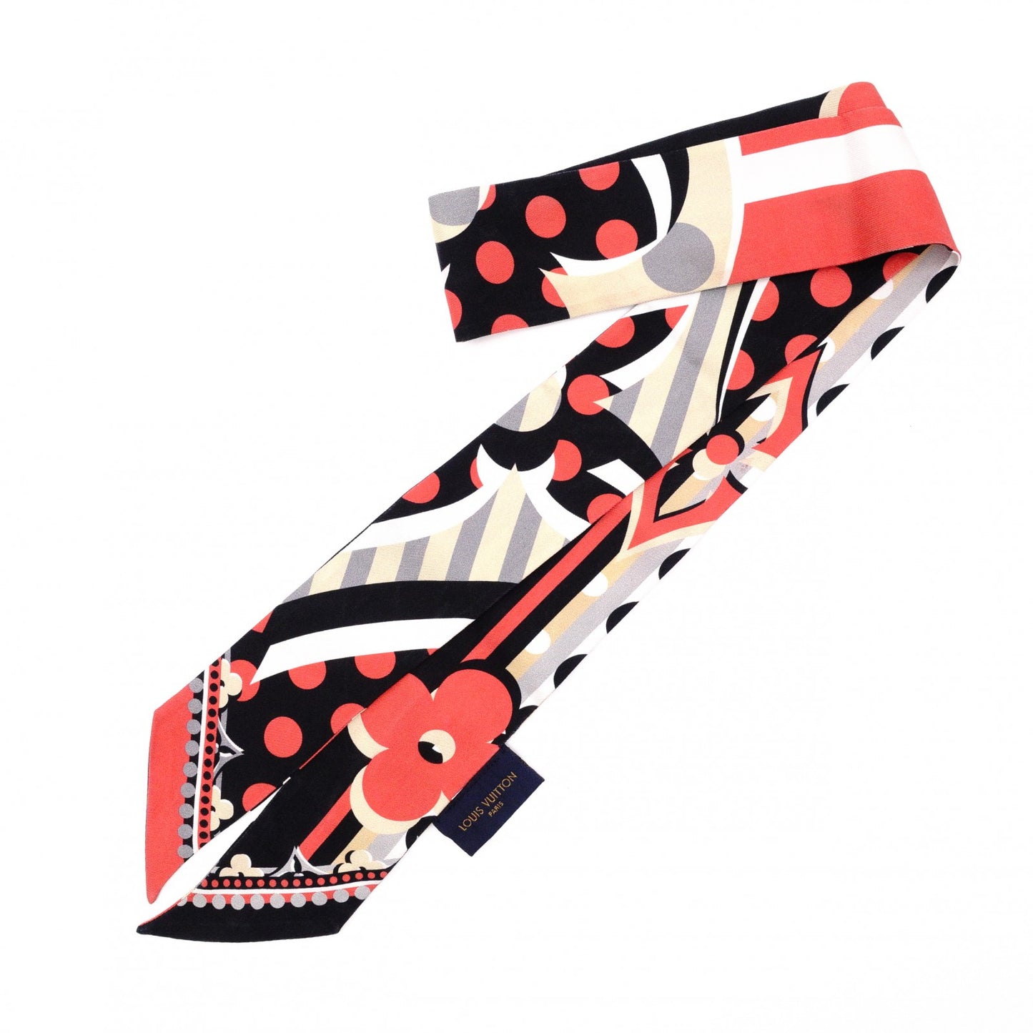 LOUIS VUITTON Twilly Bando Scarf, Silk, Brownish Red