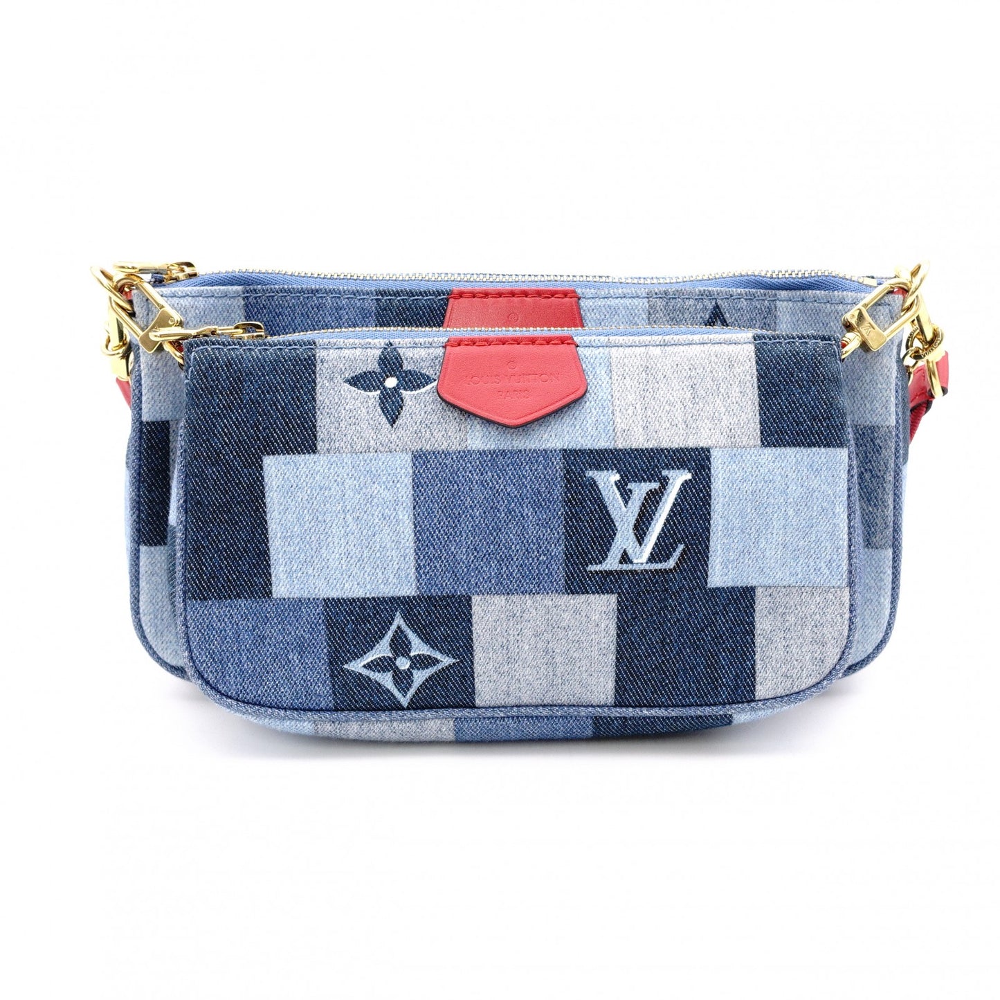 LOUIS VUITTON Multipochette Accessoires Denim Shoulder Bag