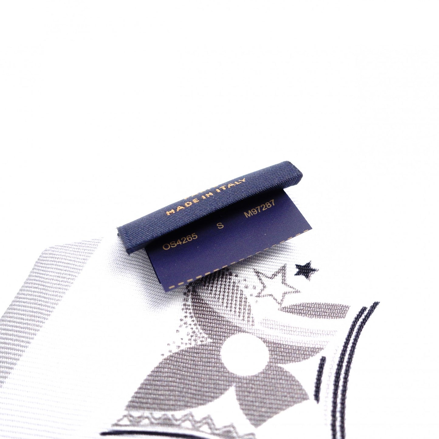 LOUIS VUITTON Twilly Bando BB Scarf, Silk, Gray