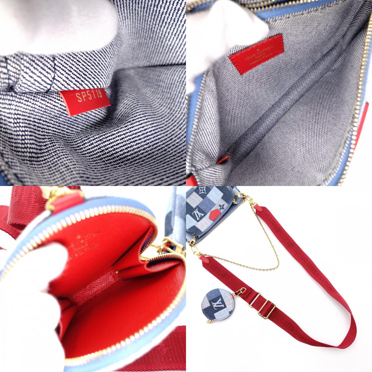LOUIS VUITTON Multipochette Accessoires Denim Shoulder Bag