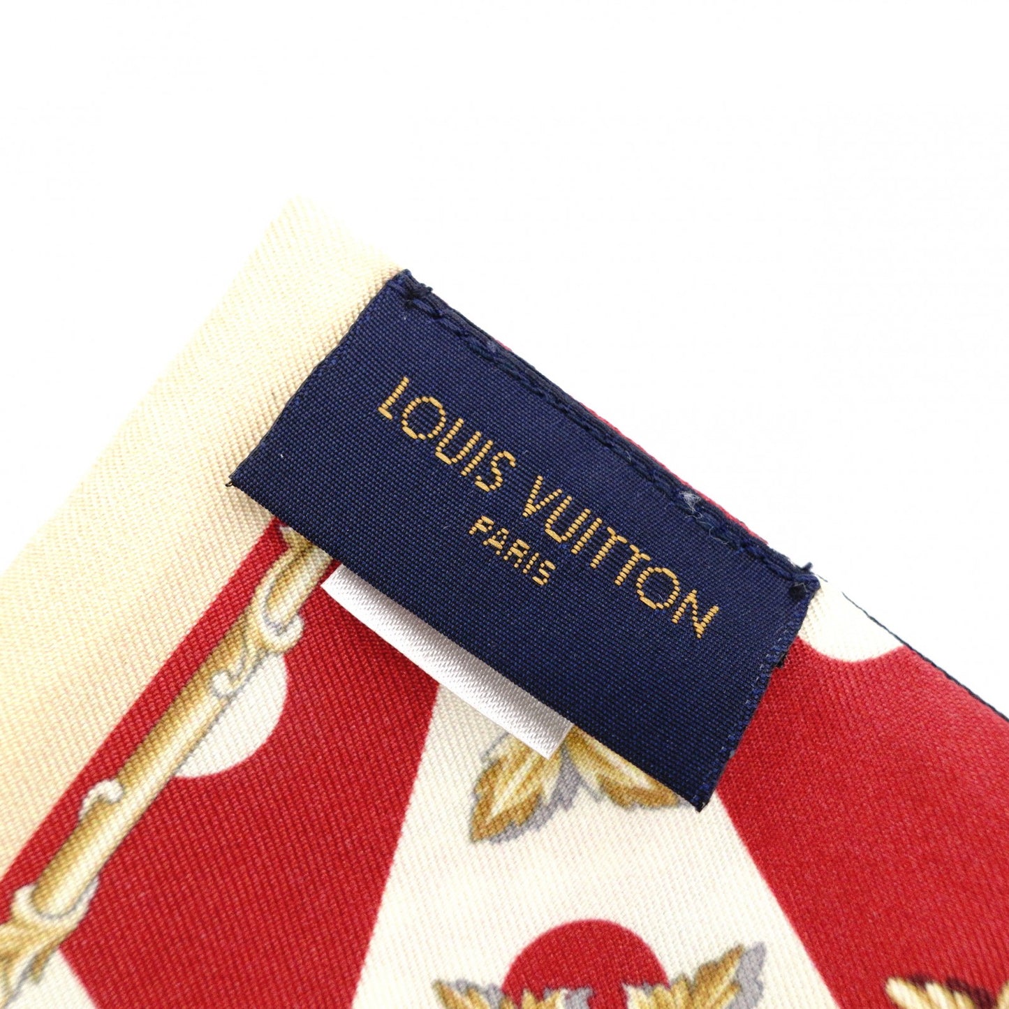 LOUIS VUITTON Twilly Bando BB Scarf, Silk, Black and Beige