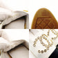 CHANEL Espadrilles Black × White Leather CC Logo Size 38 Approx. 24cm~24.5cm Patent Leather 7-12-926