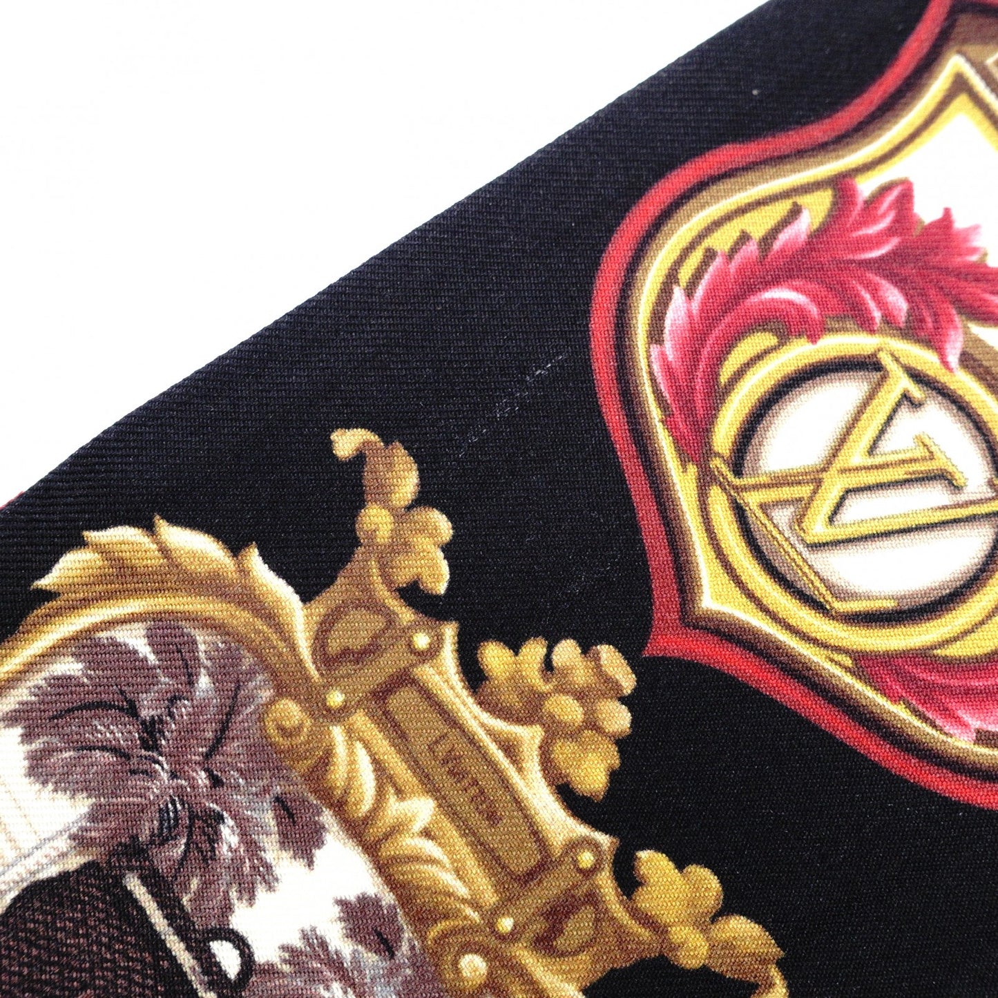 LOUIS VUITTON Twilly Bando BB Scarf, Silk, Black and Beige