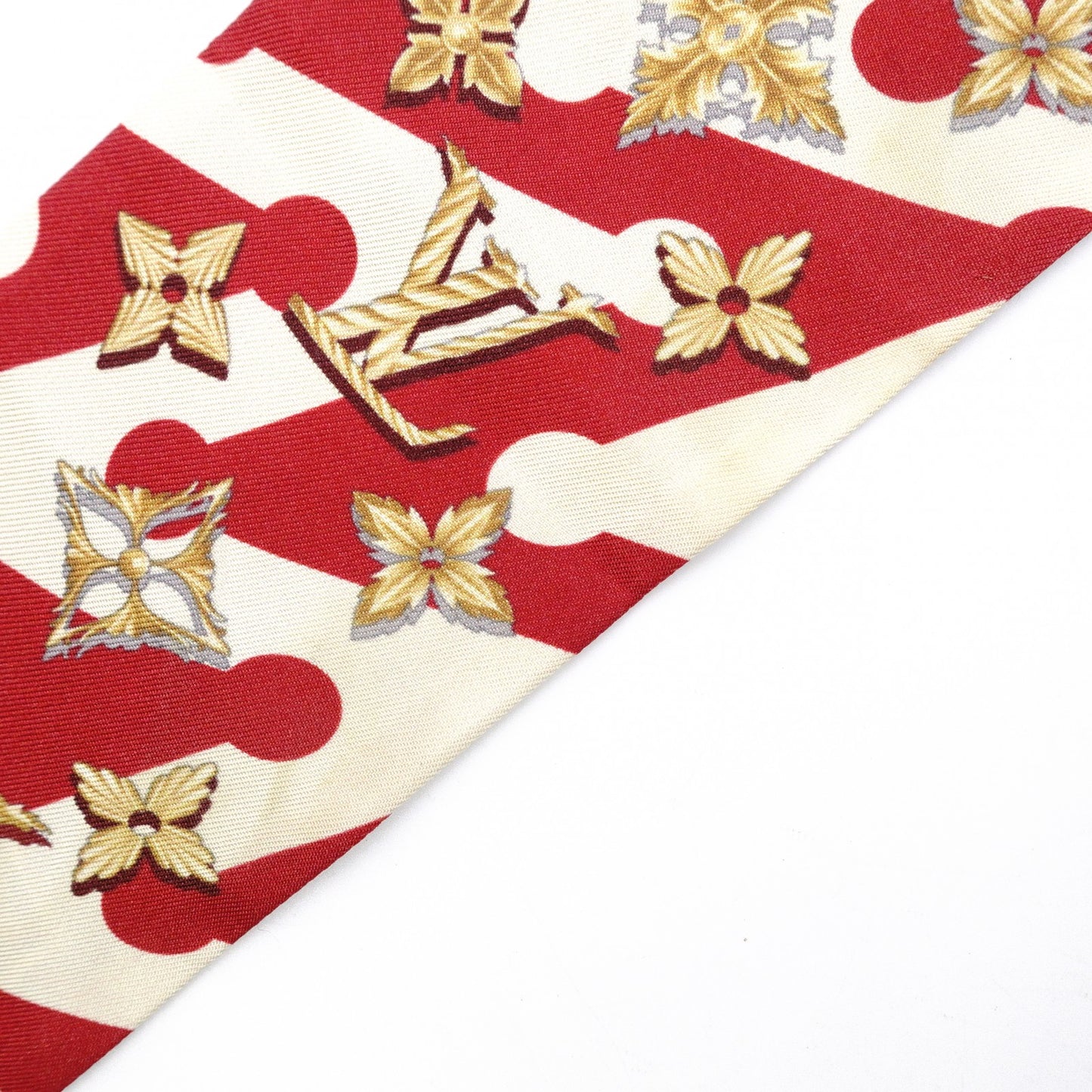 LOUIS VUITTON Twilly Bando BB Scarf, Silk, Black and Beige