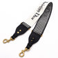Christian Dior 30 Montaigne Shoulder Strap Canvas/Leather Black/White Antique Gold Hardware