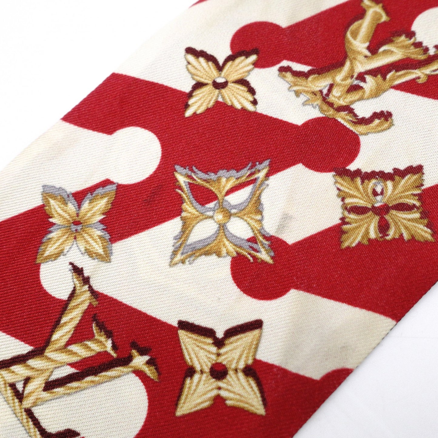 LOUIS VUITTON Twilly Bando BB Scarf, Silk, Black and Beige