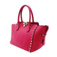 Valentino Garavani Stud Handbag Pink Leather 2-Way Shoulder 7-12-853