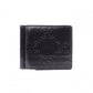 GUCCI Shima Bifold Wallet, Leather, Black, Men's, Card Case, Silver Hardware, GG Logo