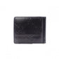 GUCCI Shima Bifold Wallet, Leather, Black, Men's, Card Case, Silver Hardware, GG Logo