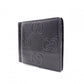 GUCCI Shima Bifold Wallet, Leather, Black, Men's, Card Case, Silver Hardware, GG Logo