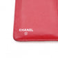 CHANEL Lambskin Piccolore Long Wallet, Leather, Red, Wallet with Silver Hardware