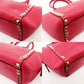 Valentino Garavani Stud Handbag Pink Leather 2-Way Shoulder 7-12-853