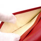CHANEL Lambskin Piccolore Long Wallet, Leather, Red, Wallet with Silver Hardware